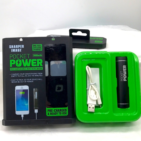 Sharper Image Other - Sharper Image Pocket Power Rechargeable Battery Bank